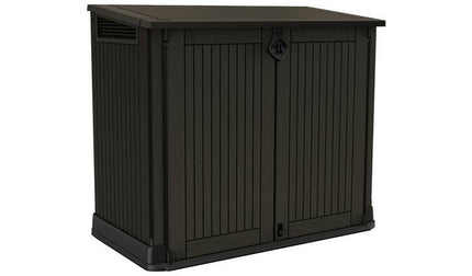 Keter Store It Out Midi 880L Garden Storage Box - Durable & Stylish Brown Outdoor Organizer