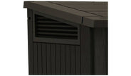 Keter Store It Out Midi 880L Garden Storage Box - Durable & Stylish Brown Outdoor Organizer