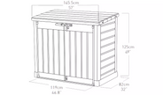 Keter Store It Out Max 1200L Garden Storage Shed - Durable 5 x 3ft Outdoor Organizer