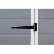 Keter Manor Grey 6x4 ft Durable Outdoor Plastic Garden Storage Shed with Window and Ventilation