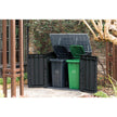Keter Store it Out Nova 880L Outdoor Storage Box with Pistons - Dark Grey/Light Grey