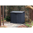 Keter Store it Out Nova 880L Outdoor Storage Box with Pistons - Dark Grey/Light Grey