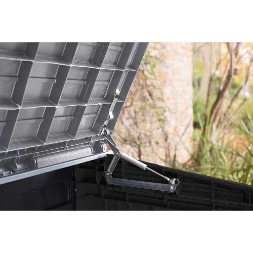 Keter Store it Out Nova 880L Outdoor Storage Box with Pistons - Dark Grey/Light Grey